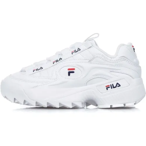 Weiß Rot Damen Sneakers Low-Top , unisex, Größe: 41 EU - Fila - Modalova