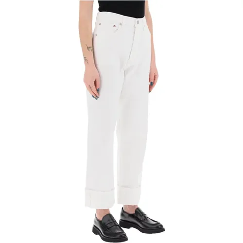 Straight Leg Jeans with Low Rise , female, Sizes: W25, W26, W28, W27, W29 - Agolde - Modalova