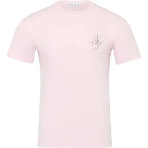 Rosa T-Shirt mit Grafikdruck , Herren, Größe: S - JW Anderson - Modalova