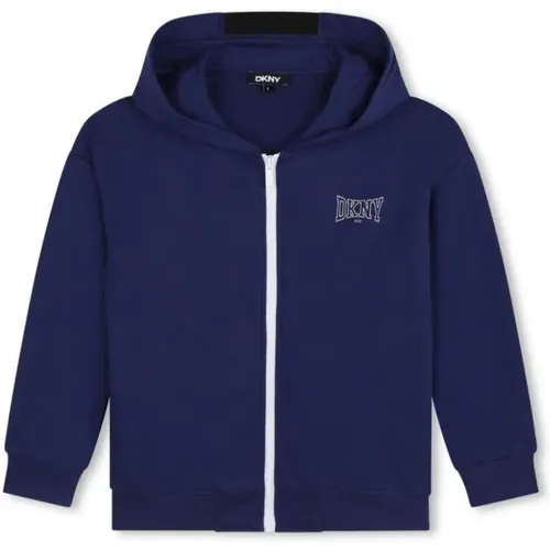 Blauer Cardigan für Stilvolles Aussehen - DKNY - Modalova