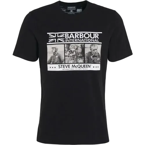 Steve McQueen Charge T-Shirt , male, Sizes: XL, S, M, L - Barbour - Modalova