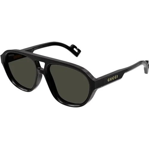 Grey Sunglasses Gg1239S , male, Sizes: 58 MM - Gucci - Modalova