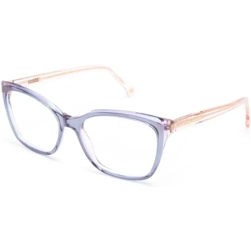 Lila Optische Brille Stilvoll und vielseitig , Damen, Größe: 53 MM - Carolina Herrera - Modalova