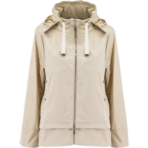 Women Clothing Jackets Coats Light Honey Ss23 , female, Sizes: M - Moorer - Modalova