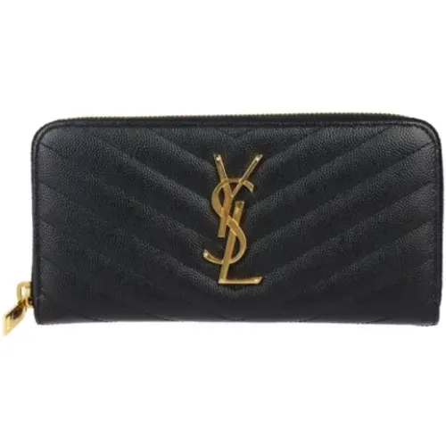 Pre-owned Leather wallets , female, Sizes: ONE SIZE - Yves Saint Laurent Vintage - Modalova