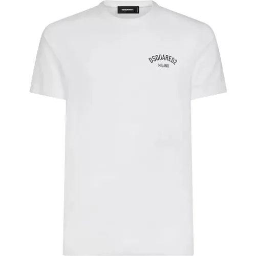 Weiße T-Shirts & Polos für Männer , Herren, Größe: 2XL - Dsquared2 - Modalova