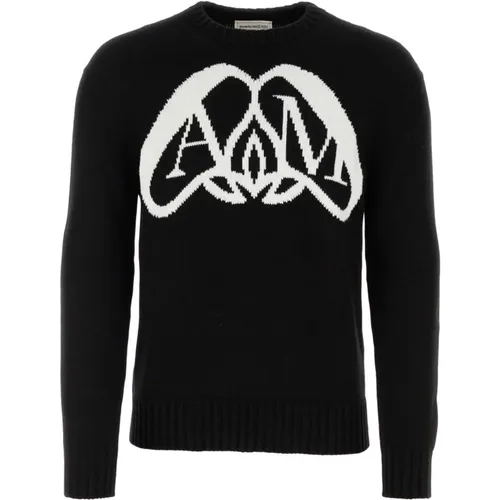 Cotton Sweater - Classic Style , male, Sizes: M, L - alexander mcqueen - Modalova