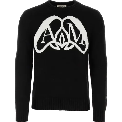 Cotton Sweater - Classic Style , male, Sizes: S, M, L - alexander mcqueen - Modalova