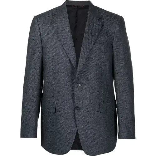 Checked Wool Blazer , male, Sizes: 3XL, L - Canali - Modalova