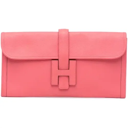 Pre-owned Leather clutches , female, Sizes: ONE SIZE - Hermès Vintage - Modalova