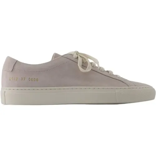 Leder Sneakers - Runde Zehen , Damen, Größe: 36 EU - Common Projects - Modalova