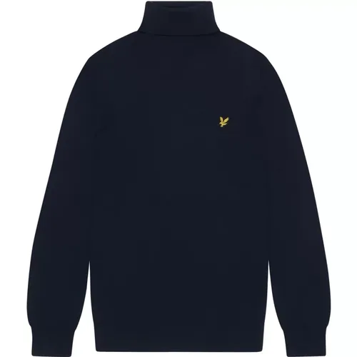 Merino Rollkragenpullover Strick , Herren, Größe: M - Lyle & Scott - Modalova