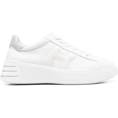 Weiße Sneakers Rebel Allacciato H , Damen, Größe: 38 1/2 EU - Hogan - Modalova