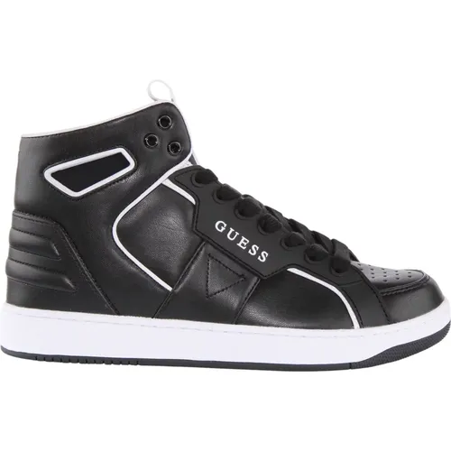 White Basqet Hi-Top Trainers Women , female, Sizes: 6 UK - Guess - Modalova