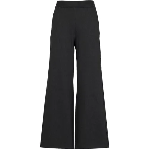 Gestreifte A-Linie Hose in Grau , Damen, Größe: XS - Pennyblack - Modalova