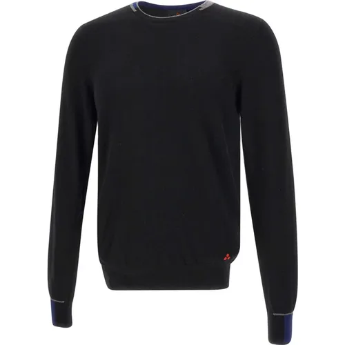 Herren Wollmischpullover Schwarz , Herren, Größe: M - Peuterey - Modalova