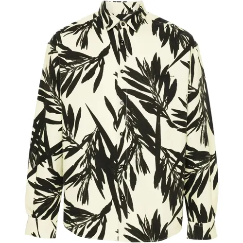 Leaf Print Classic Collar Shirt , male, Sizes: L, M - Jacquemus - Modalova