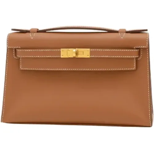 Pre-owned Leather clutches , female, Sizes: ONE SIZE - Hermès Vintage - Modalova