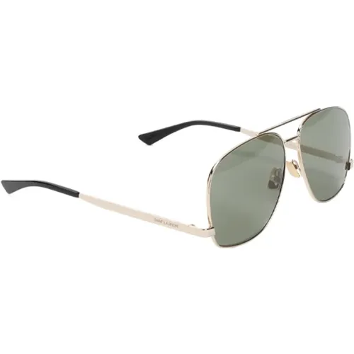 Goldene Aviator Sonnenbrille Metallic Ss24 , Damen, Größe: ONE Size - Saint Laurent - Modalova