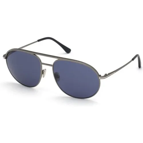 Silberne Aviator Sonnenbrille , unisex, Größe: 61 MM - Tom Ford - Modalova