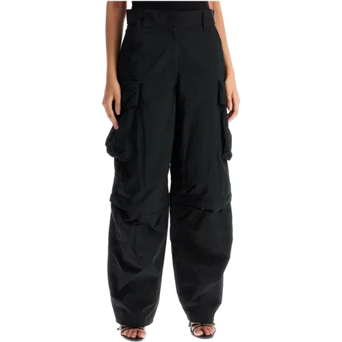 Convertible Cargo Pants with Zipper Design , female, Sizes: M, S, XS, L - alexander wang - Modalova