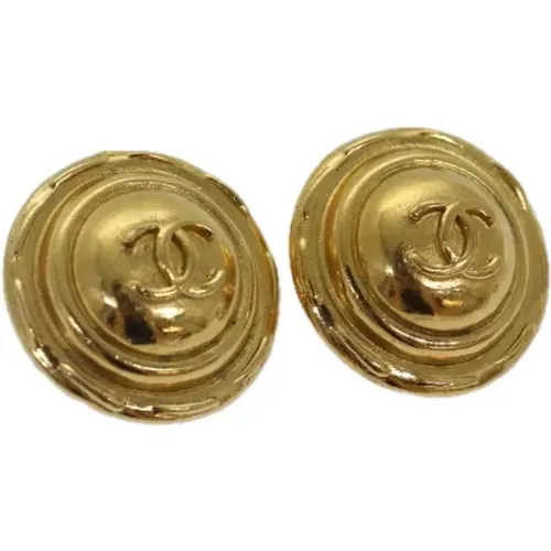 Pre-owned Metal earrings , female, Sizes: ONE SIZE - Chanel Vintage - Modalova