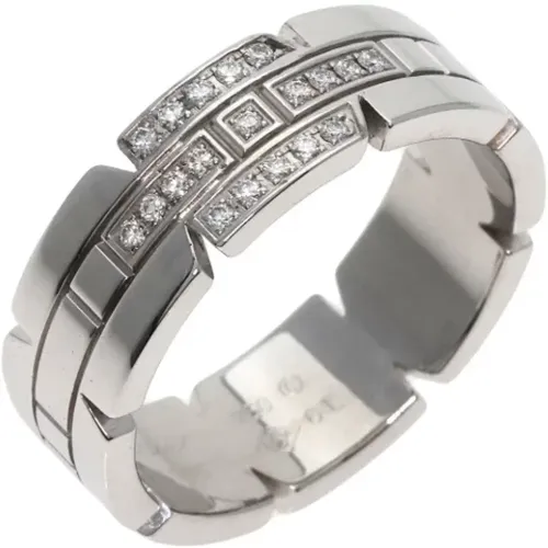 Pre-owned White Gold rings , female, Sizes: ONE SIZE - Cartier Vintage - Modalova