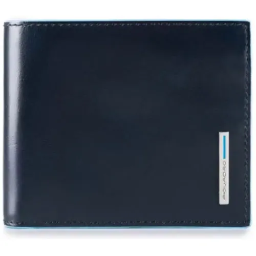 Blaue Square Brieftasche mit RFID-Schutz - Piquadro - Modalova
