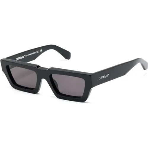 Schwarze Sonnenbrille mit Original-Etui,Weiße Sonnenbrille mit Original-Etui Off - Off White - Modalova