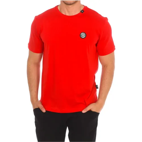 T-Shirt mit kurzem Ärmel und Claw-Print , Herren, Größe: 2XL - Plein Sport - Modalova