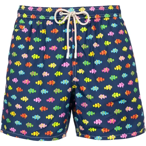 Clownfish Boxer Mare Swim Shorts , male, Sizes: M, L, S - Saint Barth - Modalova