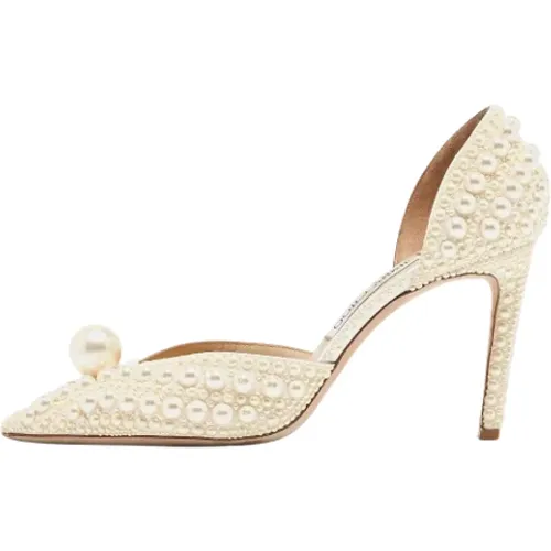 Pre-owned Satin heels , female, Sizes: 7 UK - Jimmy Choo Pre-owned - Modalova