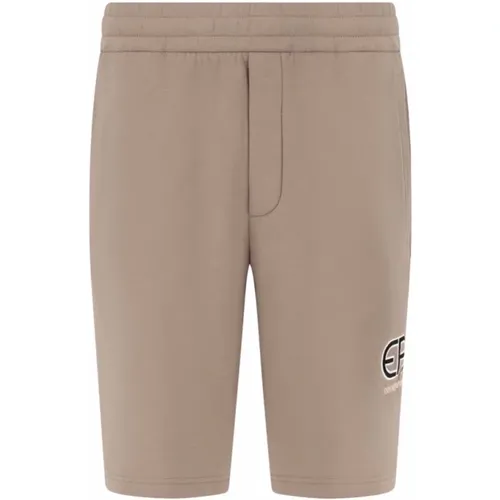 Minimalistische Jersey-Bermudas , Herren, Größe: M - Armani - Modalova