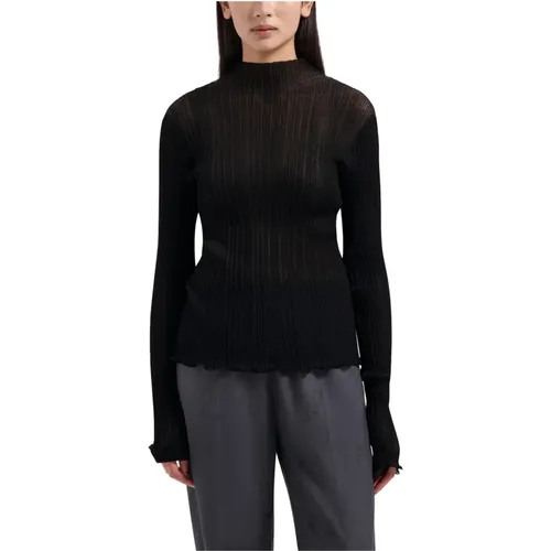 Novelty Mockneck Langarm-Top - Olaf Hussein - Modalova