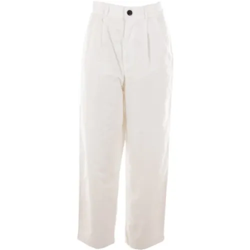 Oversize Cotton Trousers , female, Sizes: XS, S - Mythinks - Modalova