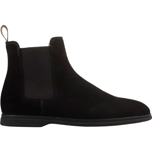 Suede Beatles-Style Ankle Boots , male, Sizes: 11 UK, 8 1/2 UK - Doucal's - Modalova