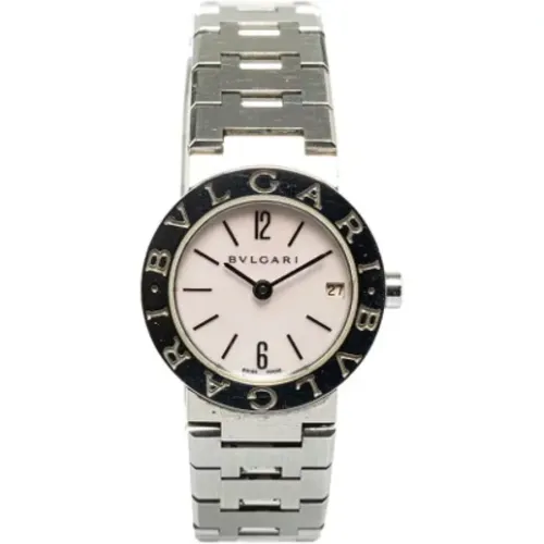 Pre-owned Stainless Steel watches , female, Sizes: ONE SIZE - Bvlgari Vintage - Modalova