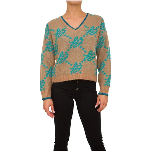 Closed Sweater Brand Lovers Camel , female, Sizes: S - Liu Jo - Modalova