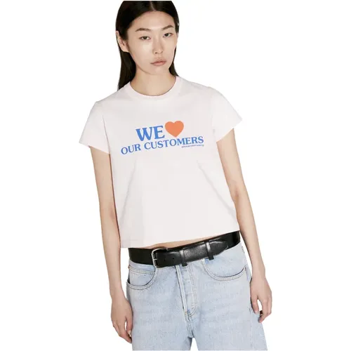 T-Shirts , Damen, Größe: L - alexander wang - Modalova