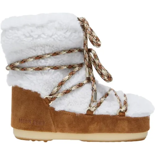 Light Low Shearling Winter Boots , Damen, Größe: 33 EU - moon boot - Modalova