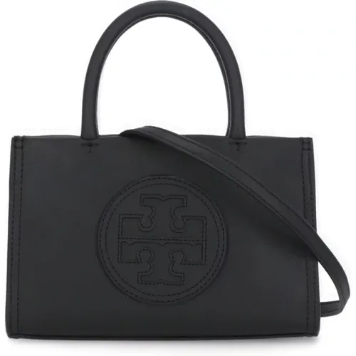 Eco-Leather Shopping Bag with Double T Logo , female, Sizes: ONE SIZE - TORY BURCH - Modalova