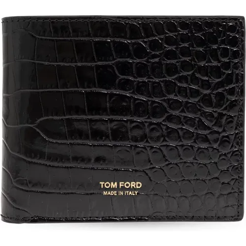 Lederbrieftasche mit Logo Tom Ford - Tom Ford - Modalova