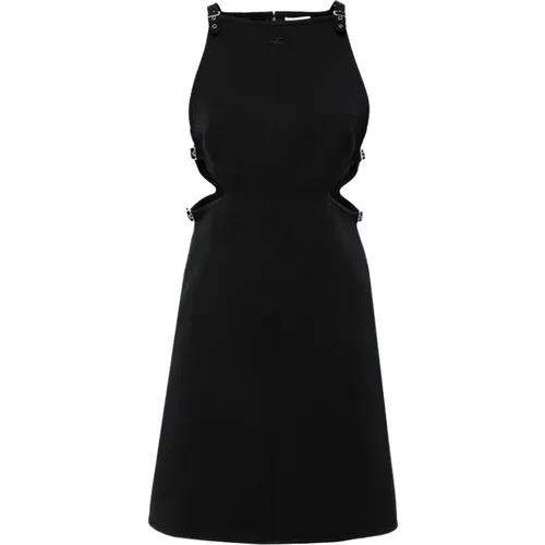 Geometric Collar Slash Dress , female, Sizes: 2XS - Courrèges - Modalova