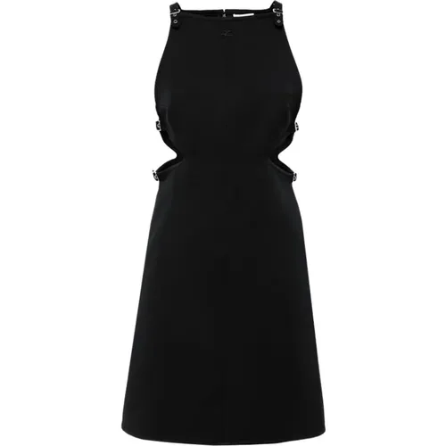 Geometric Collar Slash Dress , female, Sizes: S, 2XS - Courrèges - Modalova