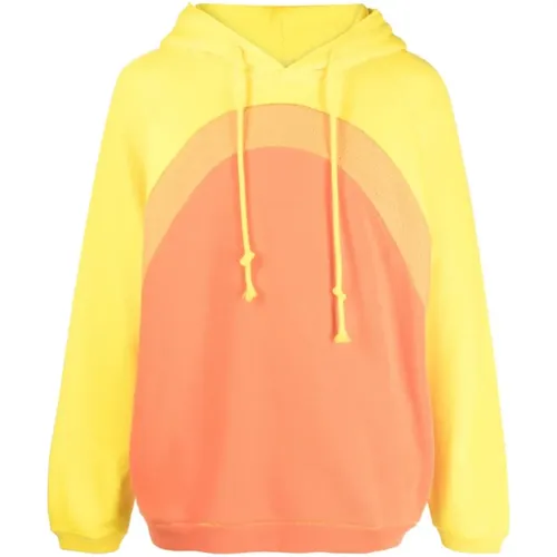 Regenbogen Hoodie Pullover , Herren, Größe: L - ERL - Modalova