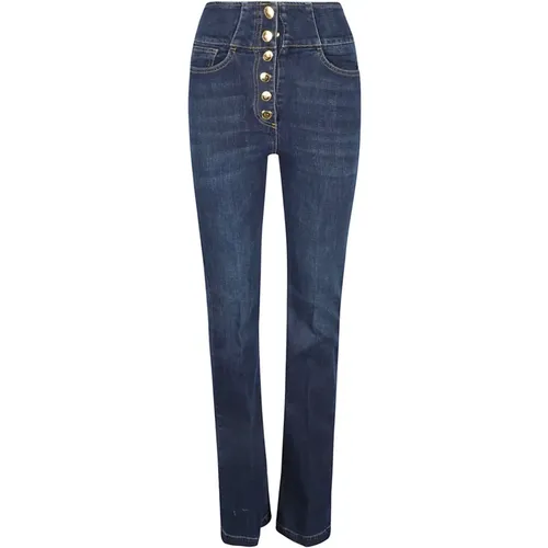 Stylische Blaue Denim-Jeans - Elisabetta Franchi - Modalova