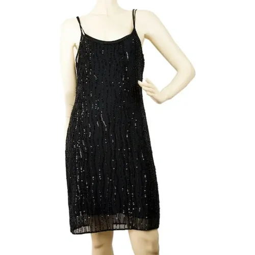 Pre-owned Spagetti sleeves beaded evening tail Dress , female, Sizes: M - MCM Pre-owned - Modalova