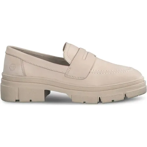 Leder Loafers , Damen, Größe: 38 EU - tamaris - Modalova