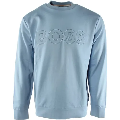 Cotton Mens Sweater , male, Sizes: L, XL - Hugo Boss - Modalova