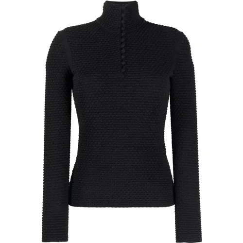 Long sleeves mock-neck sweater , female, Sizes: L, M, XS - Salvatore Ferragamo - Modalova